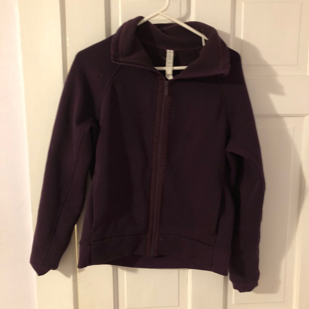 Purple lululemon zip up jacket